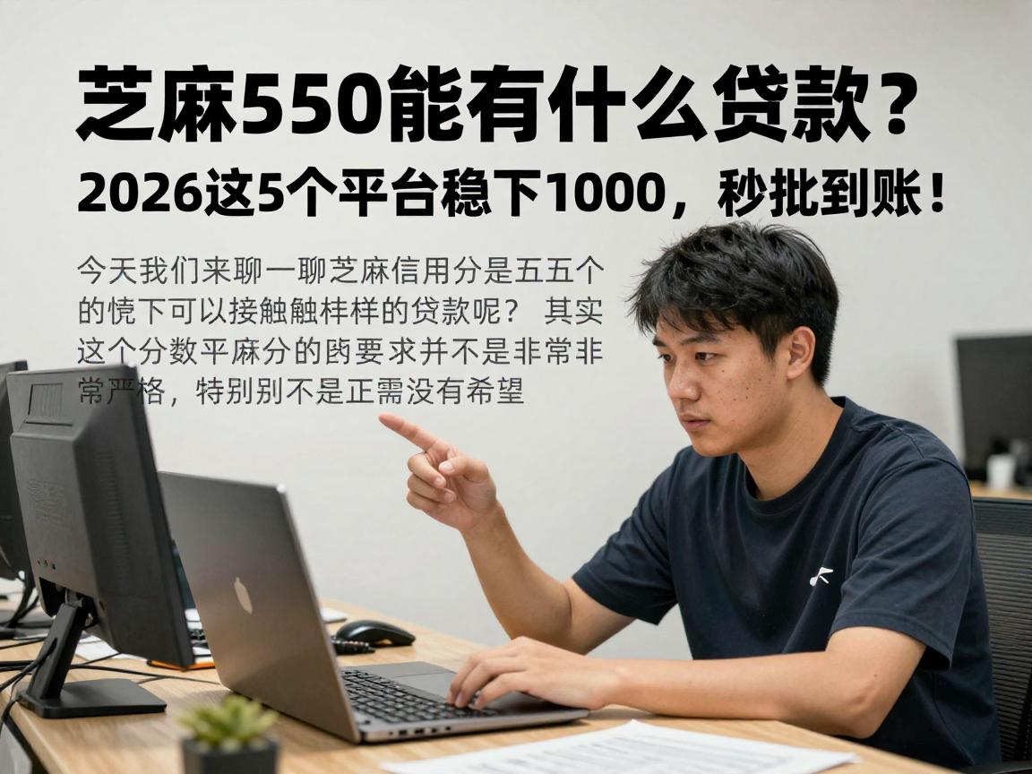 芝麻550能有什么贷款?2026这5个平台稳下1000,秒批到账!