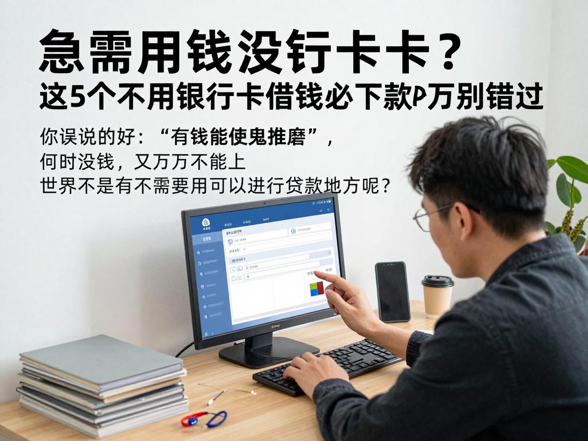 急需用钱没银行卡？这5个不用银行卡借钱必下款APP千万别错过