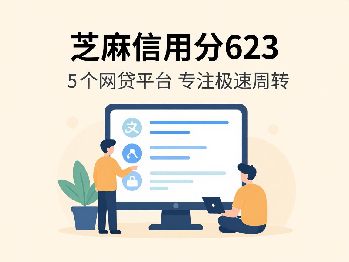 芝麻信用分623,在支付宝贷款必看!这5个网贷平台专注极速周转