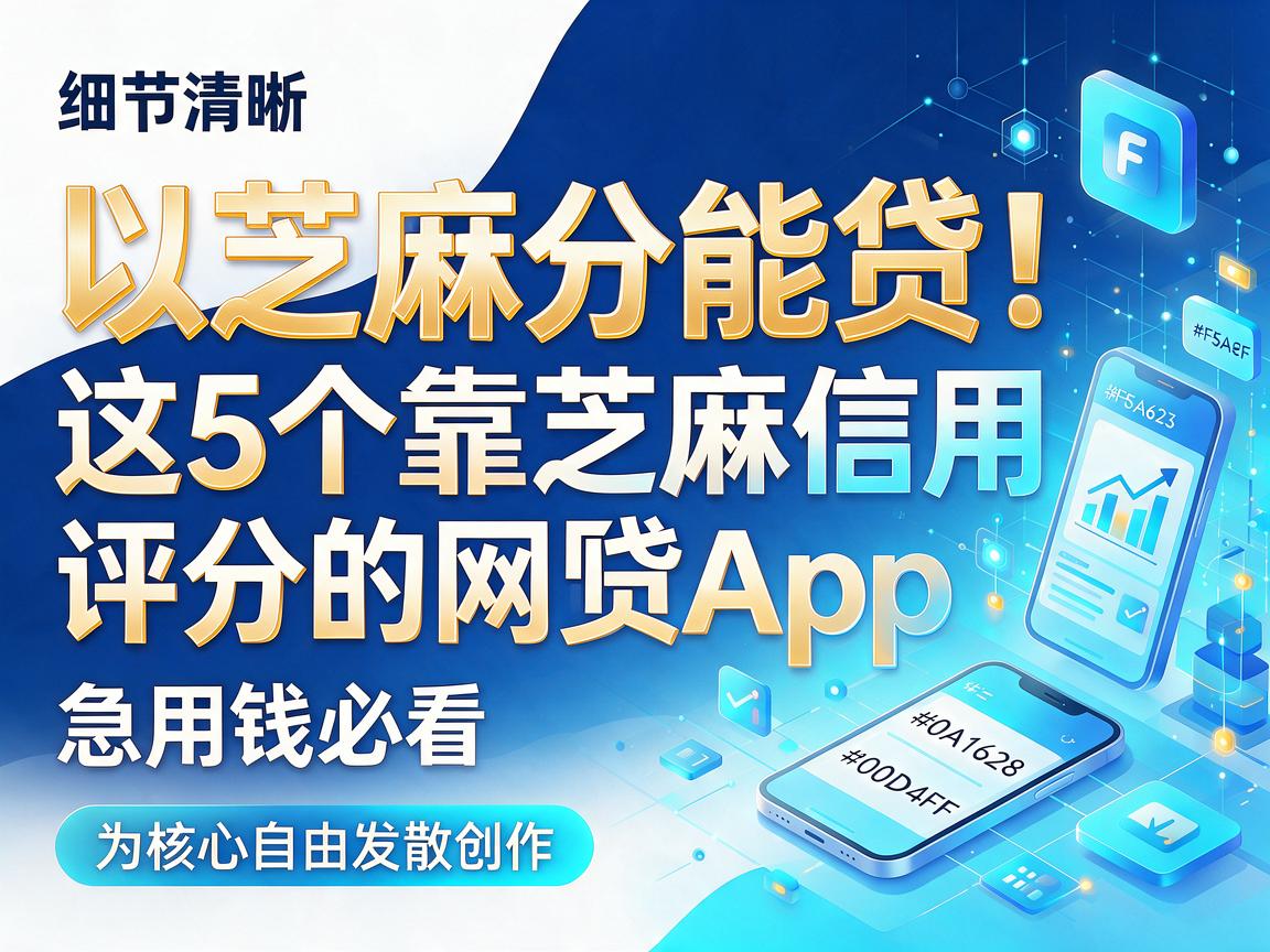芝麻分能贷!这5个靠芝麻信用评分的网贷App,急用钱必看
