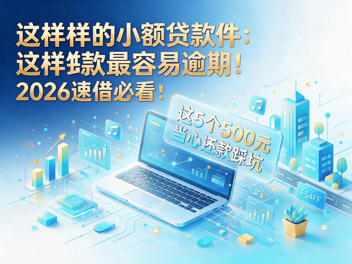 这样的小额贷款最容易逾期！2026速借必看：这5个500元借款软件，当心还款踩坑