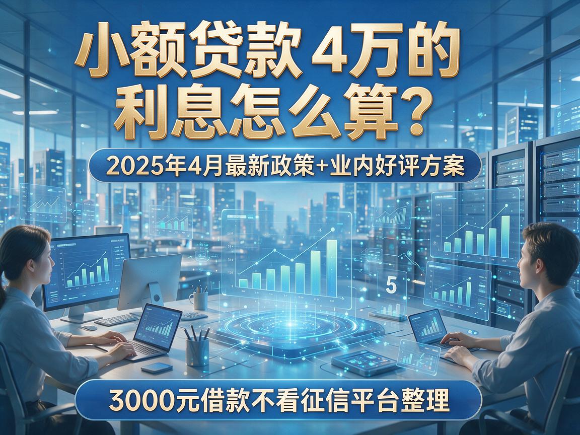 小额贷款4万的利息怎么算?2025年4月最新政策+业内好评方案,附5个3000元借款不看征信平台整理