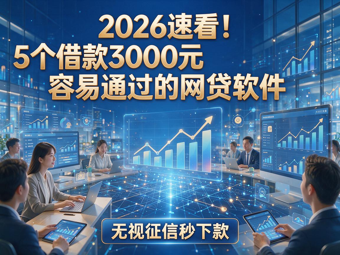 2026速看！5个借款3000元容易通过的网贷软件，无视征信秒下款