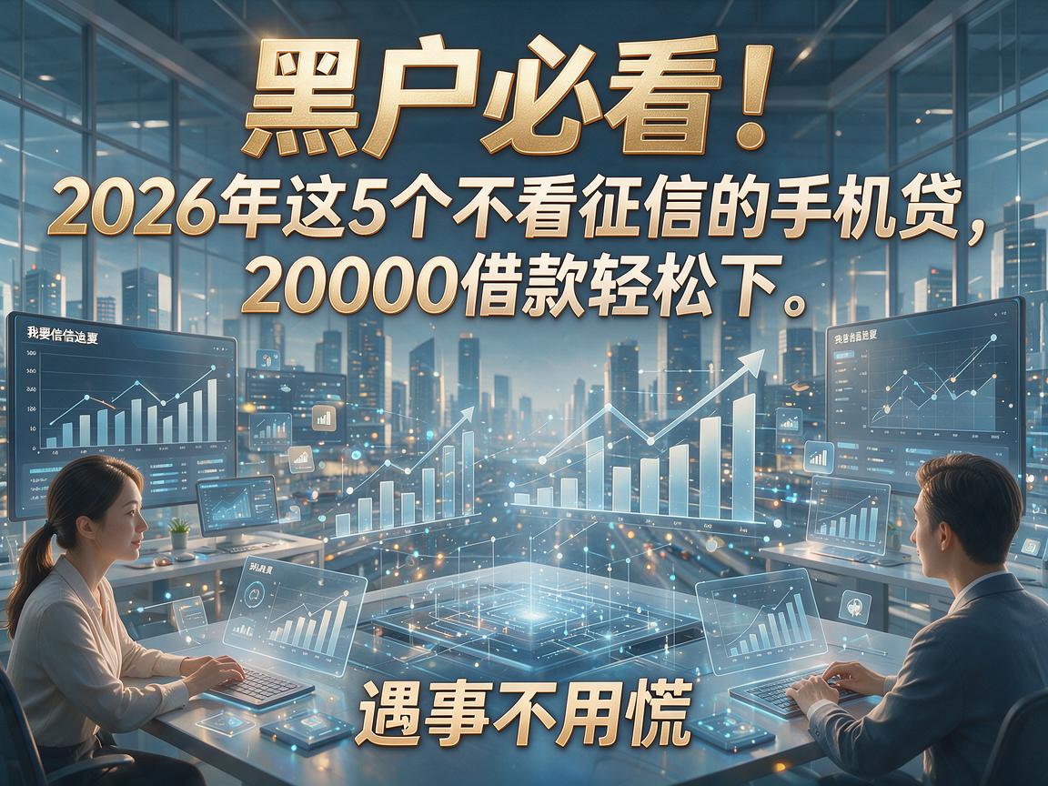 黑户必看!2026年这5个不看征信的手机贷,20000借款轻松下,遇事不用慌!
