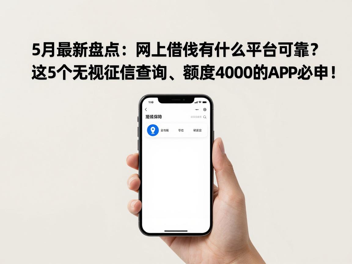 5月最新盘点：网上借钱有什么平台可靠？这5个无视征信查询、额度4000的APP必申！