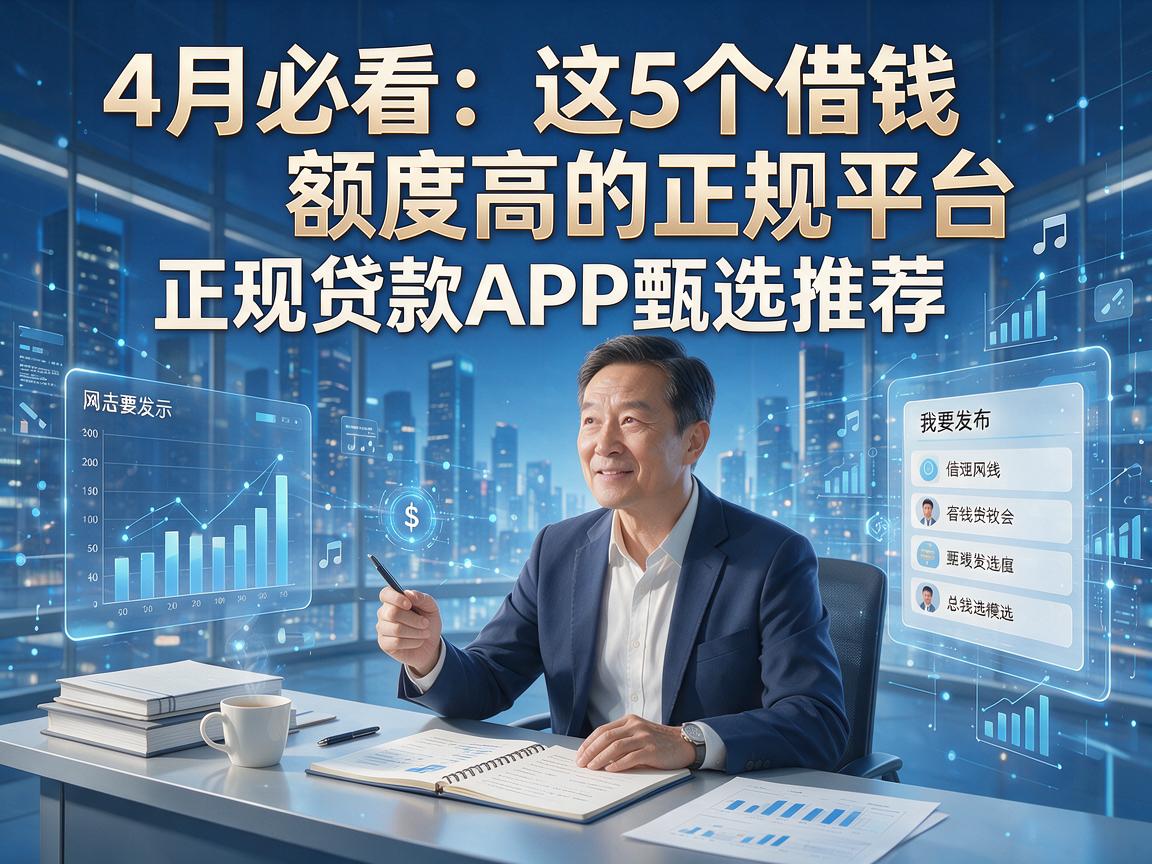 4月必看：这5个借钱额度高的正规平台，正规贷款APP甄选推荐