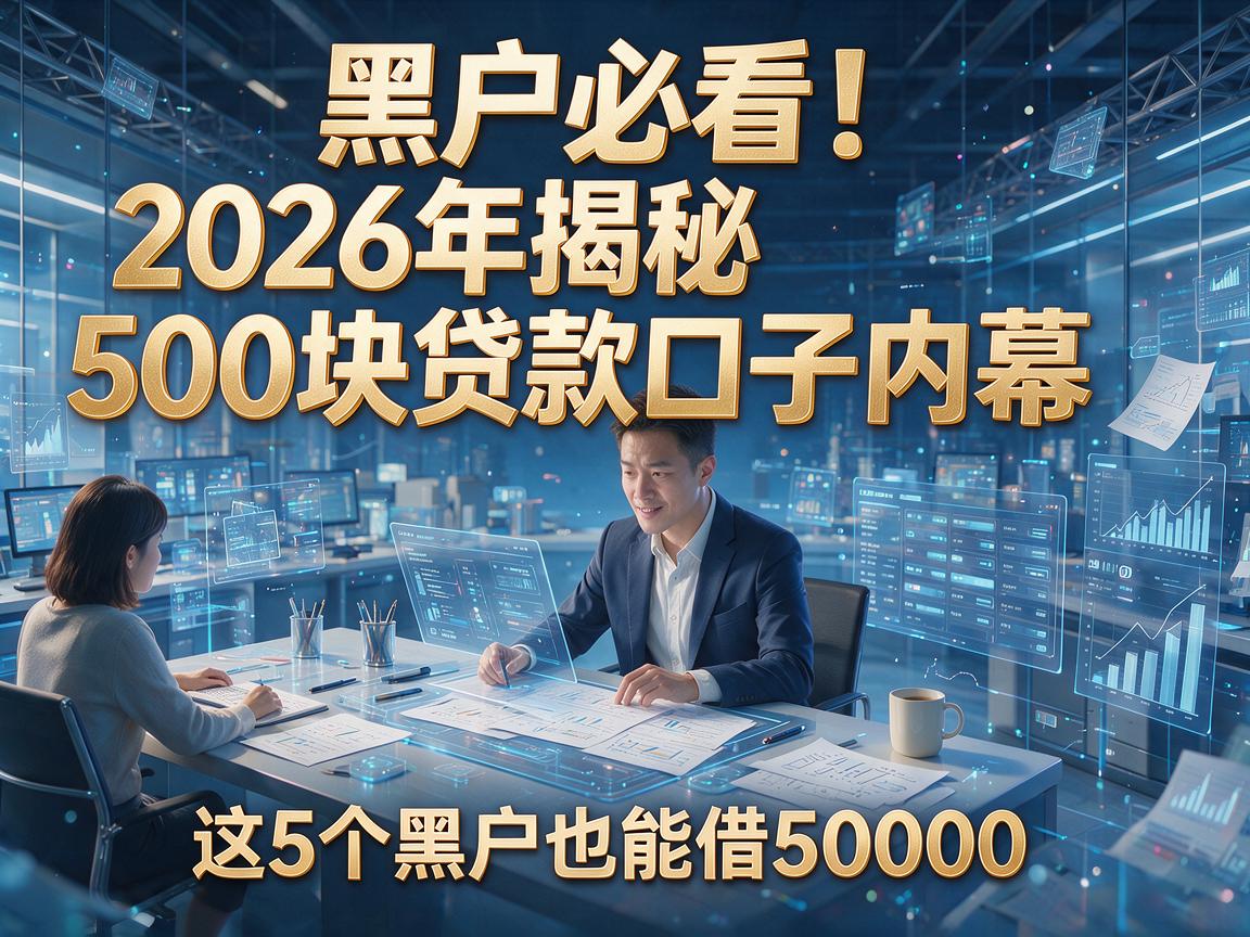 黑户必看！2026年揭秘500块贷款口子内幕，这5个黑户也能借50000