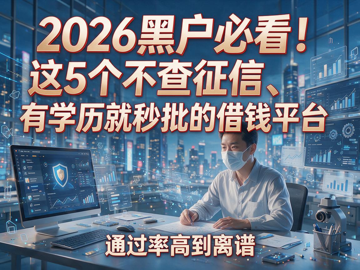 2026黑户必看!这5个不查征信、有学历就秒批的借钱平台,通过率高到离谱