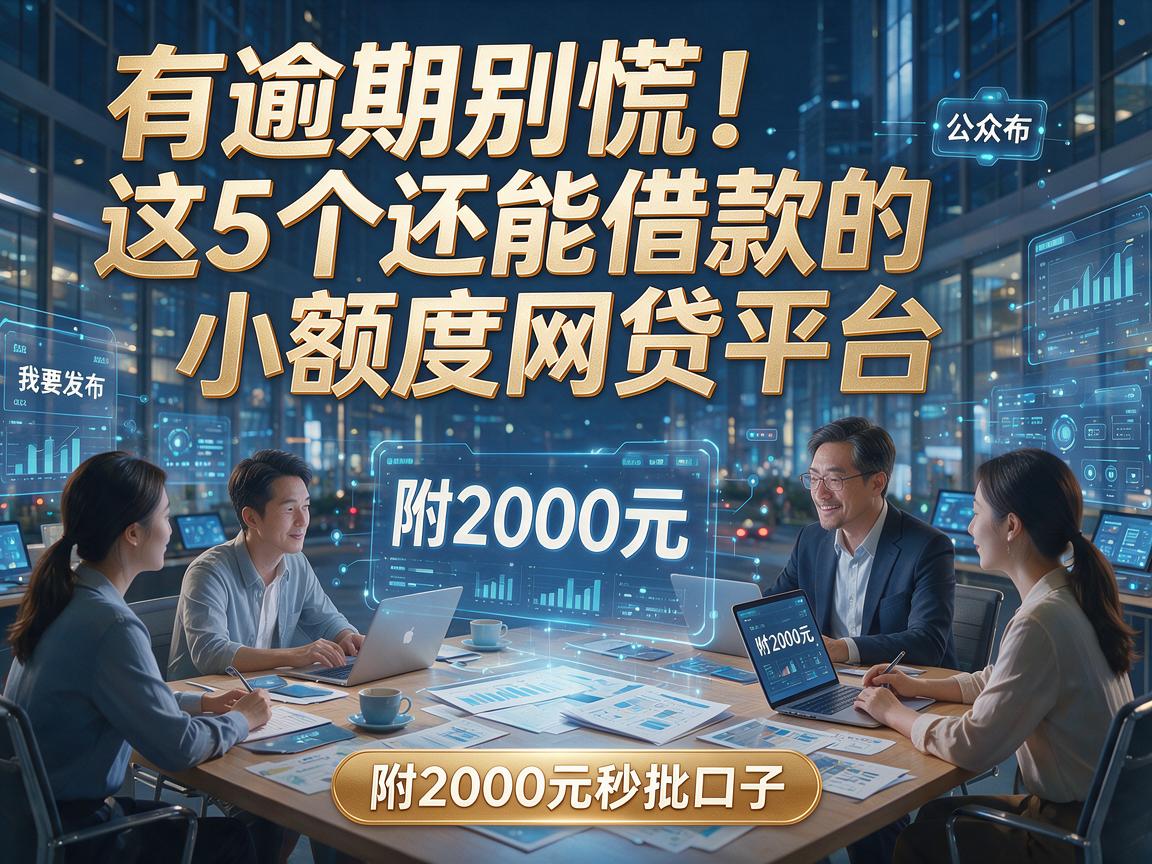 有逾期别慌！这5个还能借款的小额度网贷平台，附2000元秒批口子