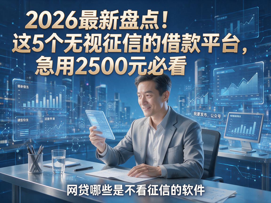 2026最新盘点！这5个无视征信的借款平台，急用2500元必看，网贷哪些是不看征信的软件？