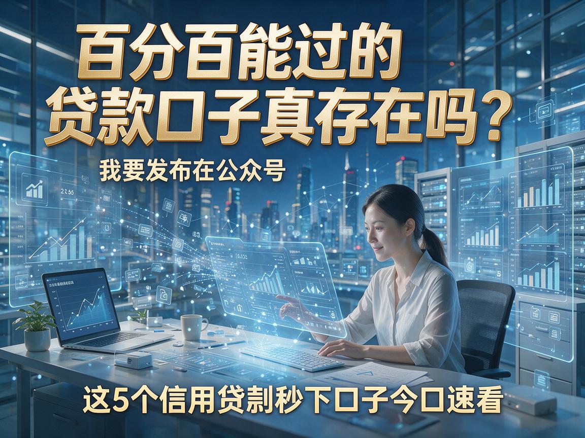 百分百能过的贷款口子真存在吗?这5个信用贷款秒下口子今日速看!