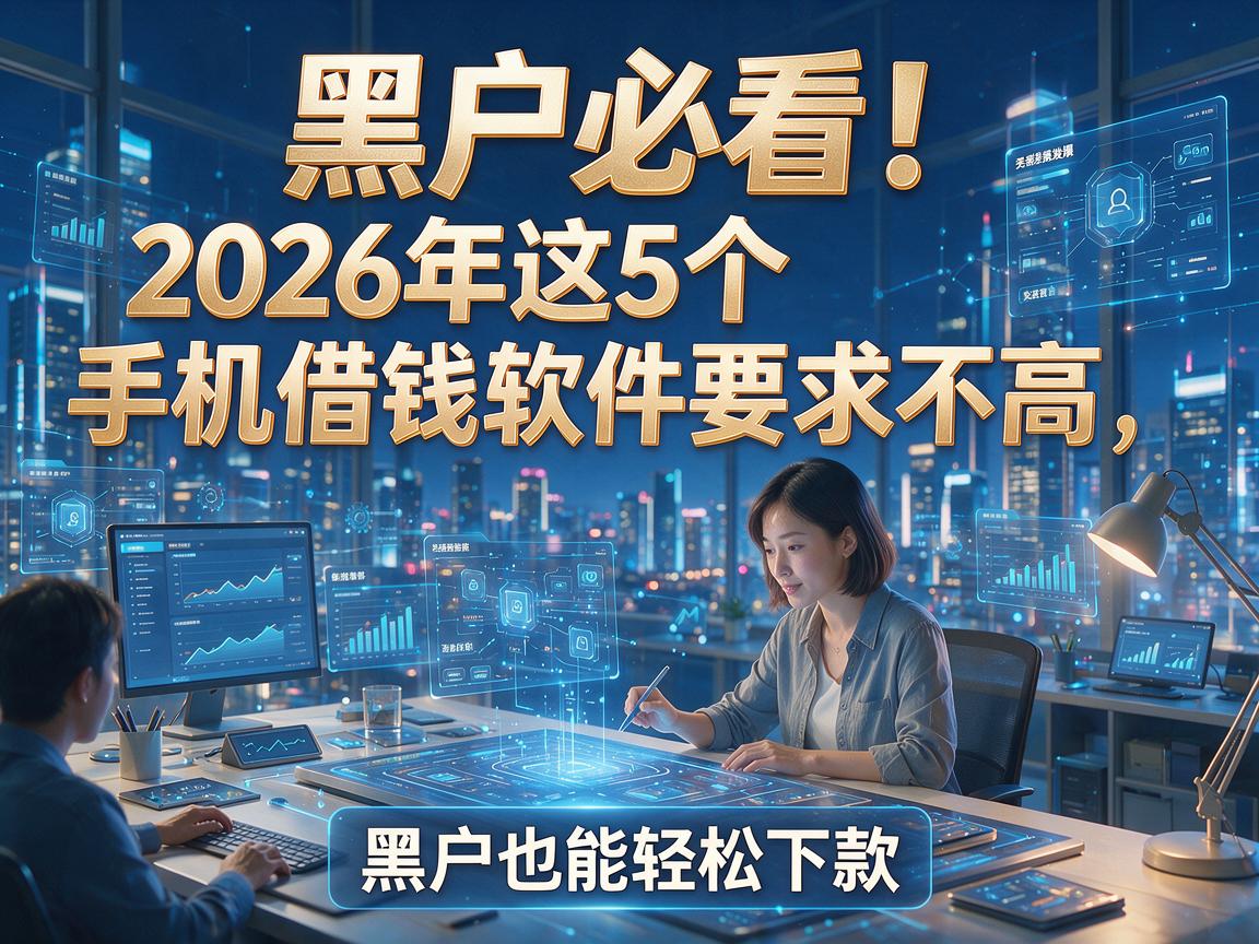 黑户必看！2026年这5个手机借钱软件要求不高，黑户也能轻松下款