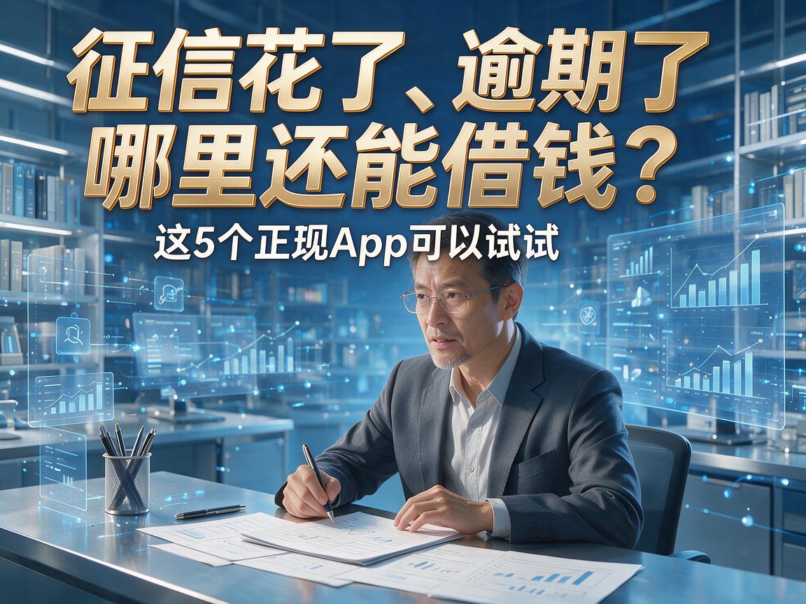 征信花了、逾期了哪里还能借钱？这5个正规App可以试试