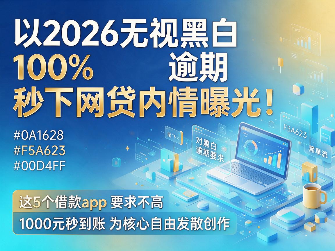 2026无视黑白逾期100%秒下网贷内情曝光!这5个借款app对黑白逾期要求不高,1000元秒到账