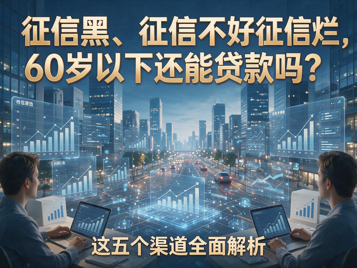 征信黑、征信不好、征信烂，60岁以下还能贷款吗？这五个渠道全面解析！