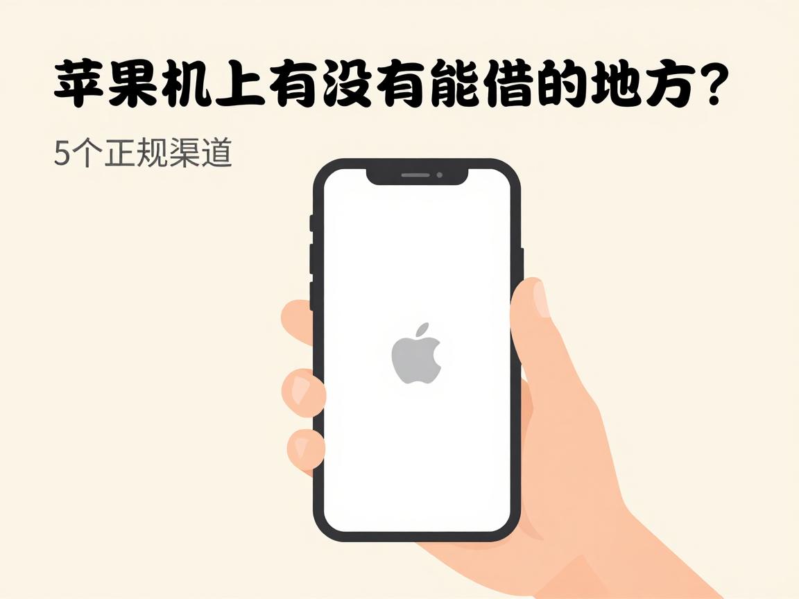 苹果手机上有没有借钱的地方？这5个正规渠道亲测可靠