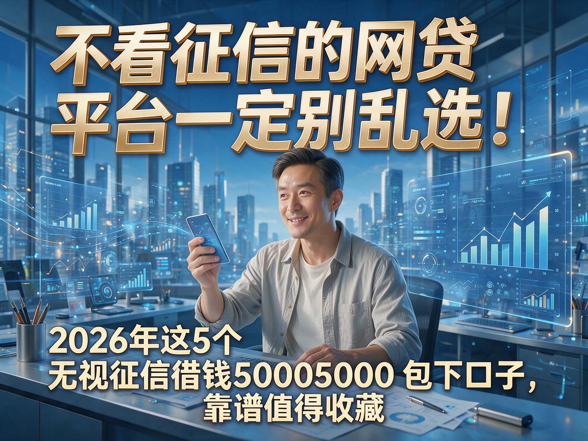 不看征信的网贷平台一定别乱选!2026年这5个无视征信借钱5000包下口子,靠谱值得收藏