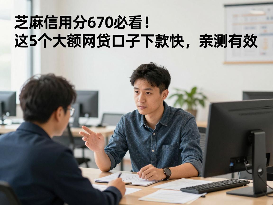 芝麻信用分670必看！这5个大额网贷口子下款快，亲测有效