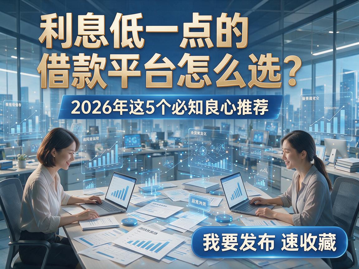 利息低一点的借款平台怎么选？2026年这5个必知良心推荐，速收藏！