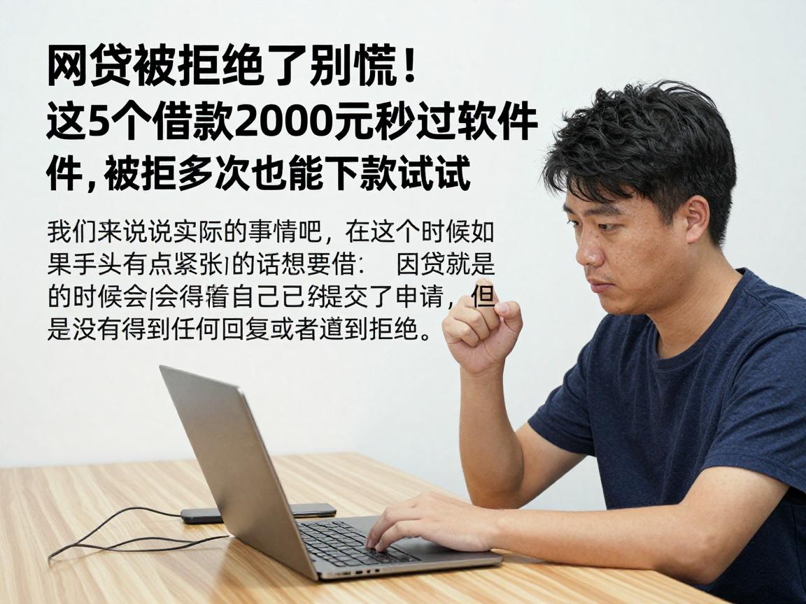网贷被拒绝了别慌！这5个借款2000元秒过的软件，被拒多次也能下款试试
