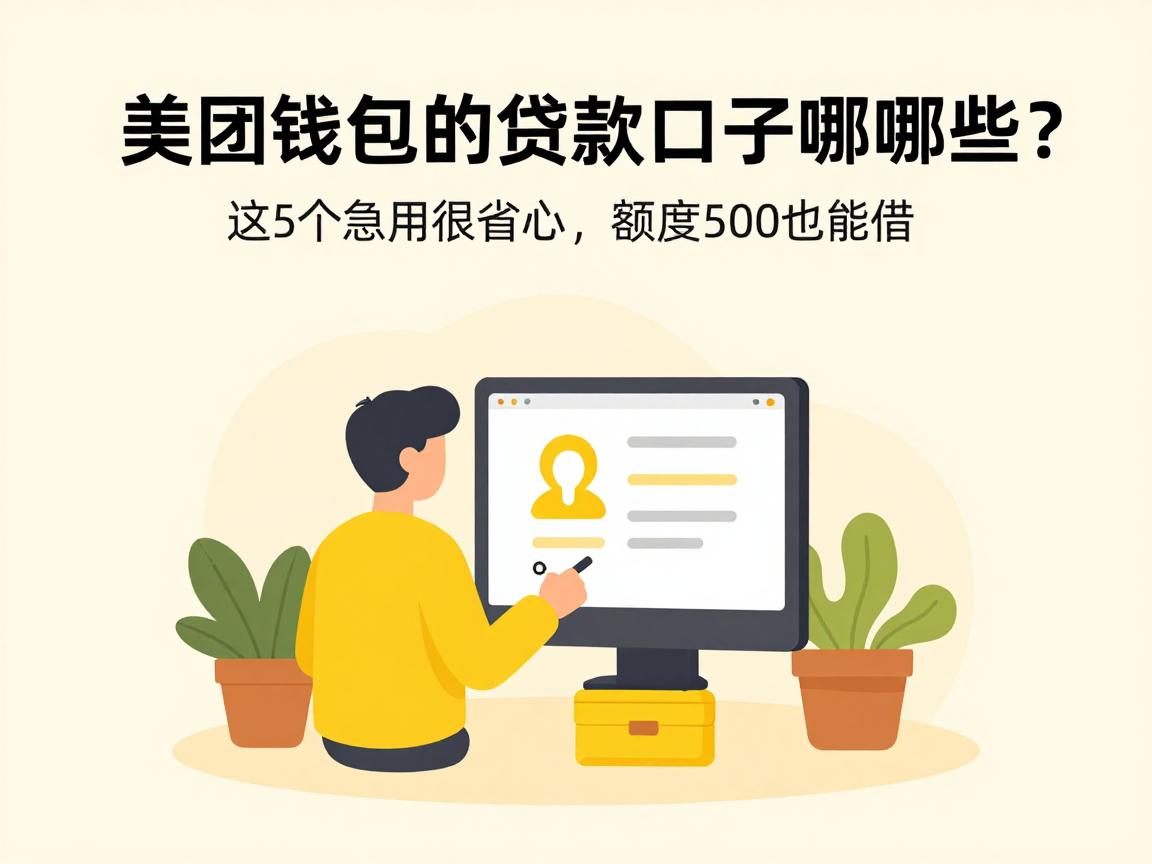 类似美团钱包的贷款口子有哪些?这5个急用很省心,额度500也能借