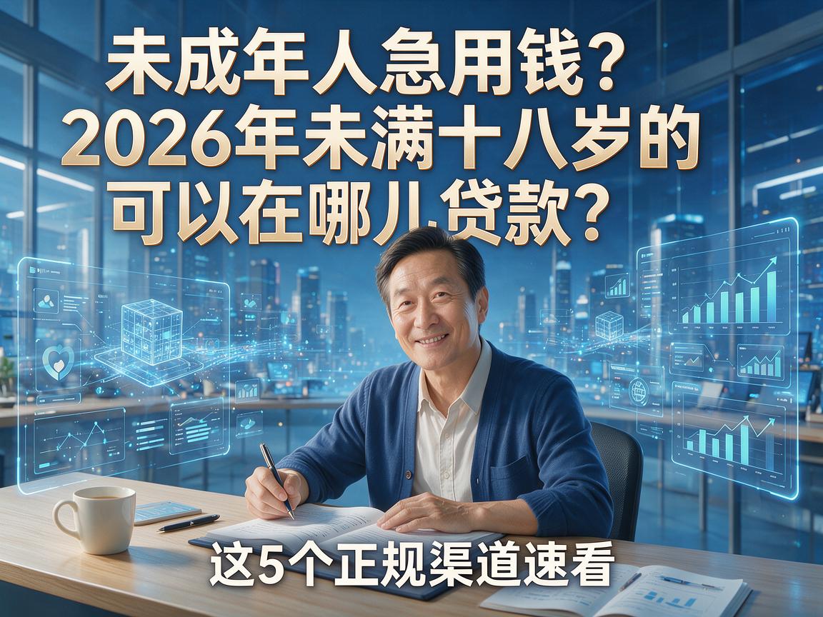 未成年人急用钱?2026年未满十八岁的可以在哪儿贷款?这5个正规渠道速看!